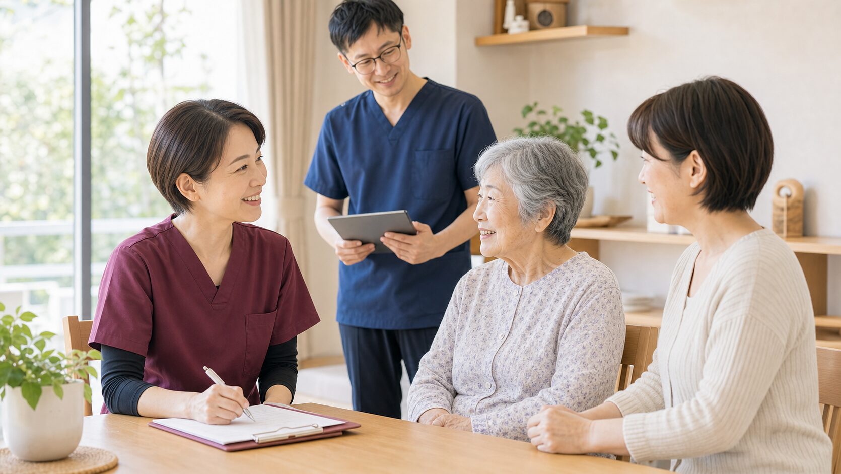 利用者様とご家族の想いに寄り添う訪問看護の様子